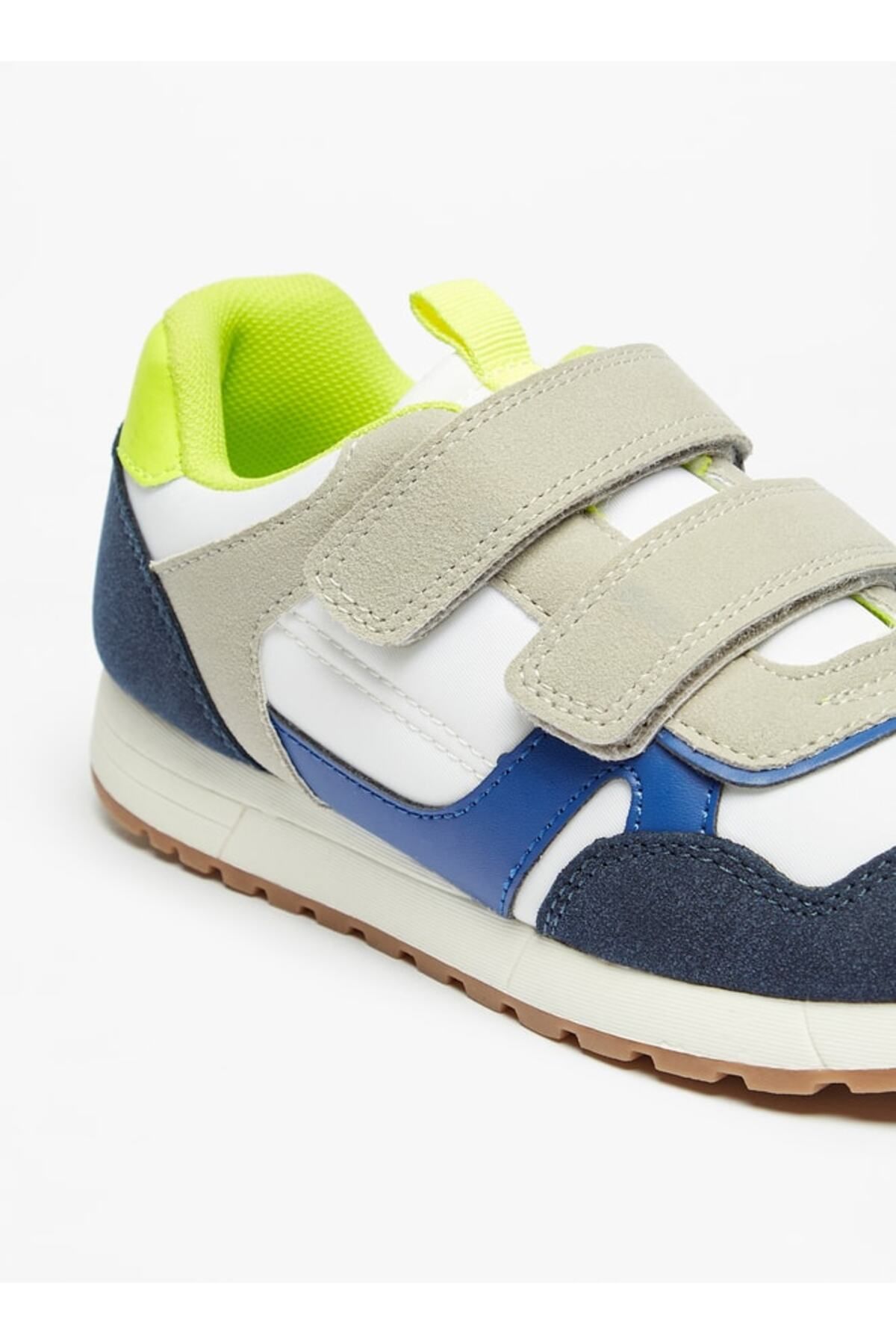 Mister Duchini-Panelled Sneakers with Hook and Loop Closure 5