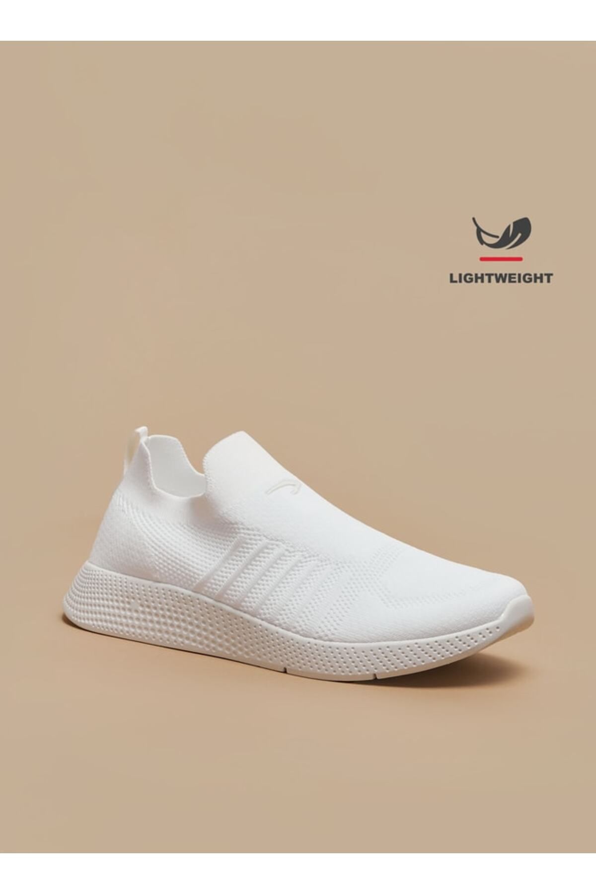 Dash-Textured Slip-On Lightweight Walking Shoes with Pull Tabs 1