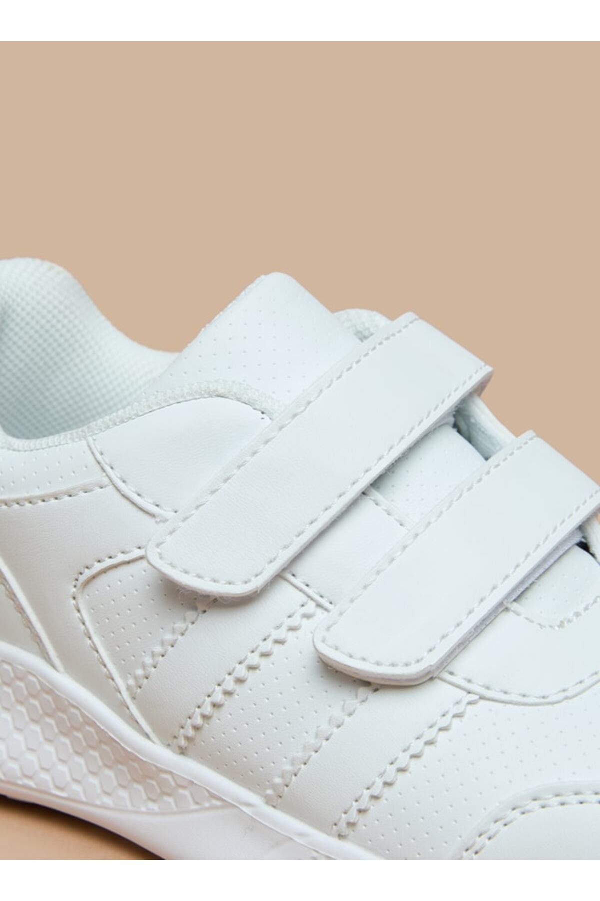 LBL by Shoexpress-Solid School Shoes with Hook and Loop Closure 5