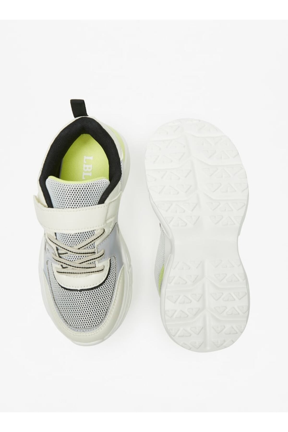 LBL by Shoexpress-Boys' Textured Sneakers with Hook and Loop Closure 4