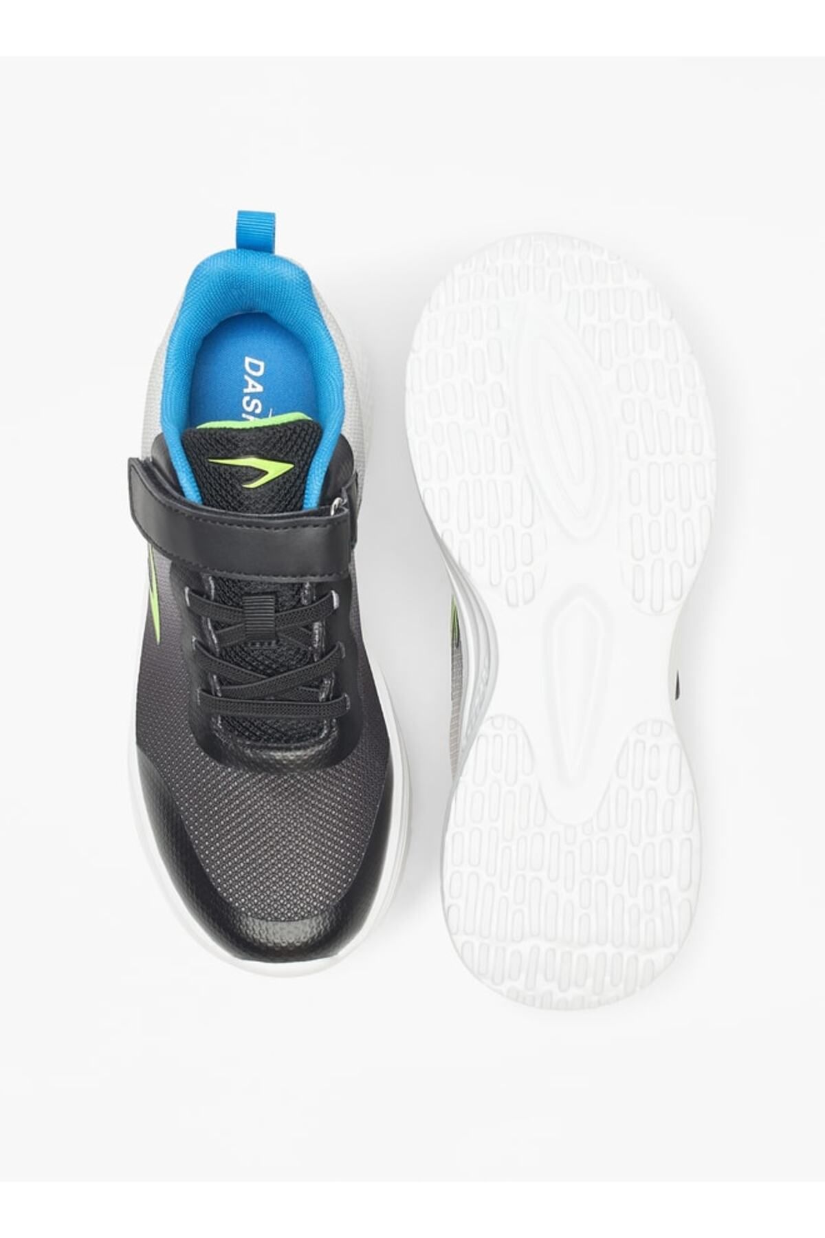 Dash-Textured Walking Shoes with Hook and Loop Closure 4