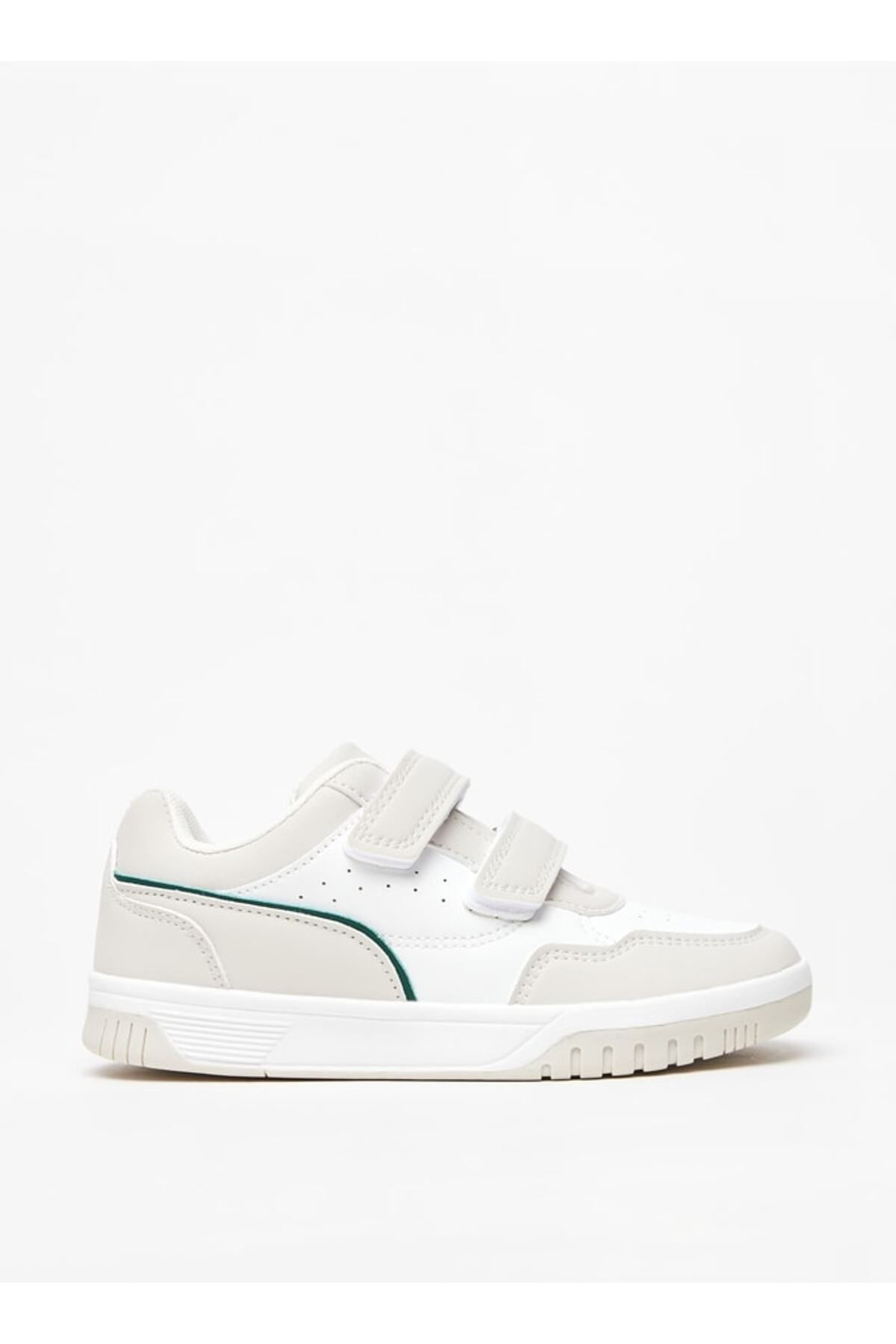 LBL by Shoexpress-Panelled Sneakers with Hook and Loop Closure 3