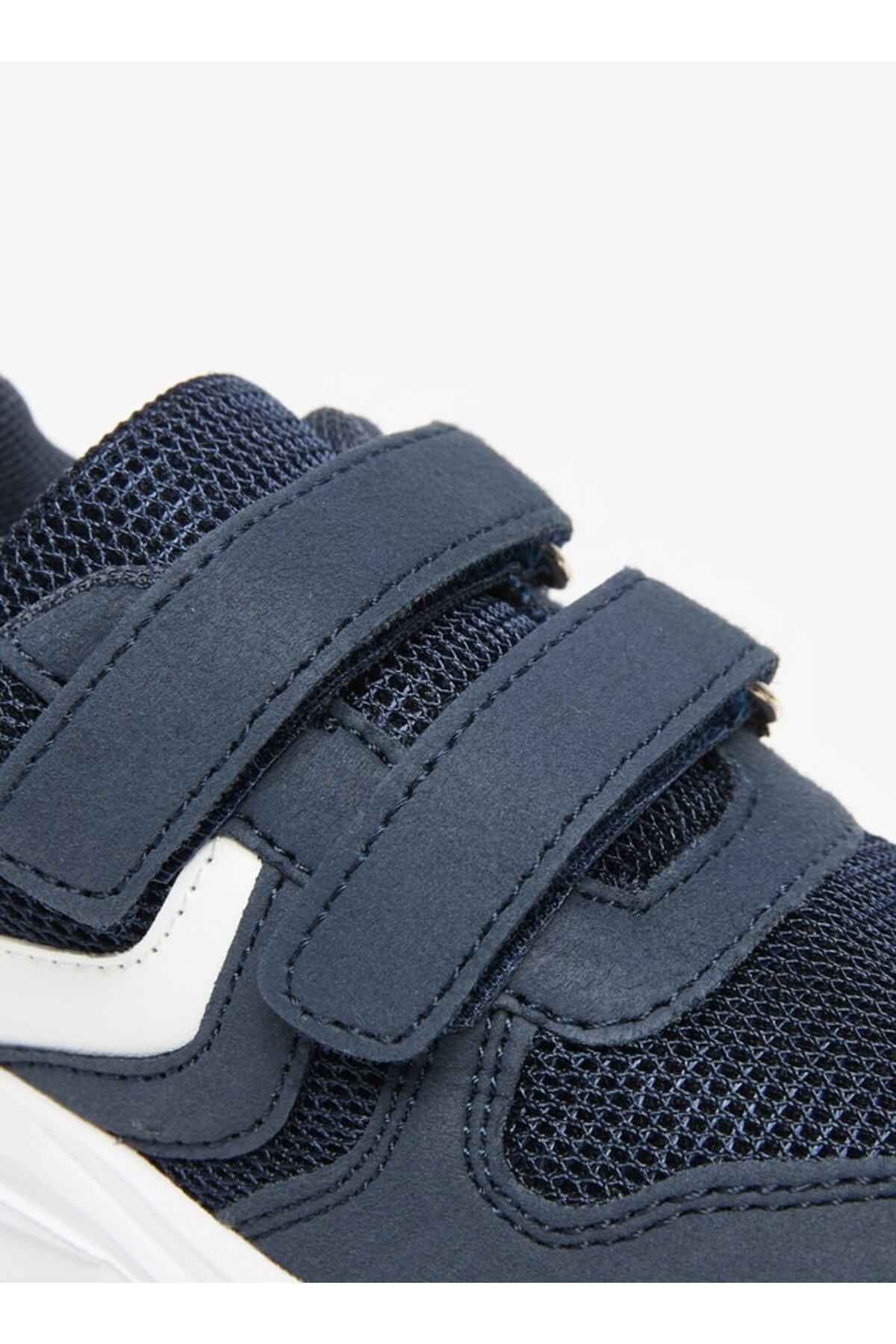 LBL by Shoexpress-Mesh Textured Sneakers with Hook and Loop Closure 5
