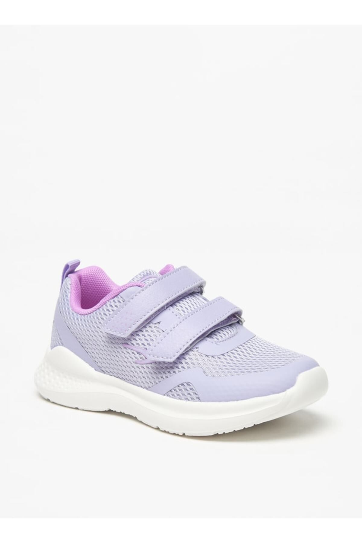 Dash-Mesh Textured Sports Shoes with Hook and Loop Closure 1