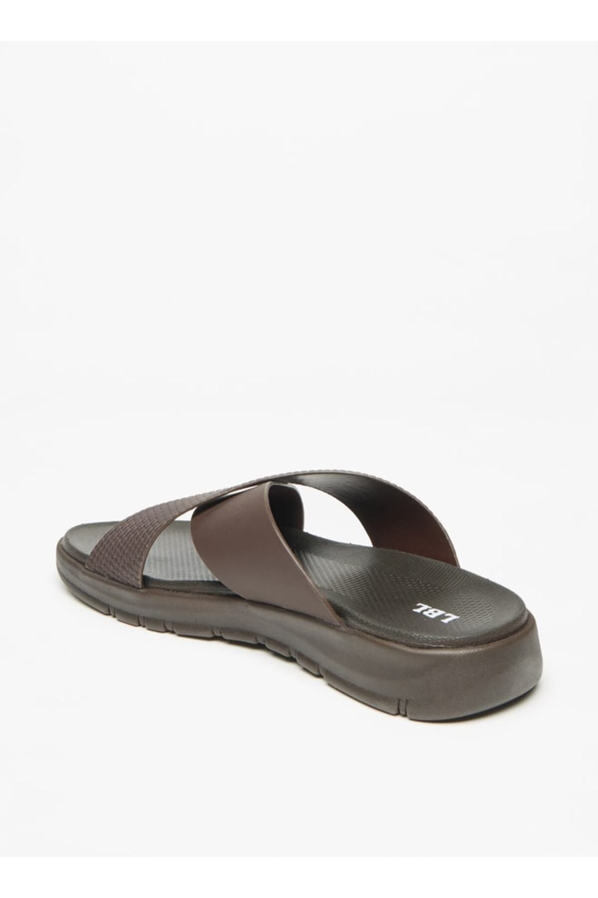 LBL by Shoexpress-Men's Textured Cross Strap Slip-On Sandals 3