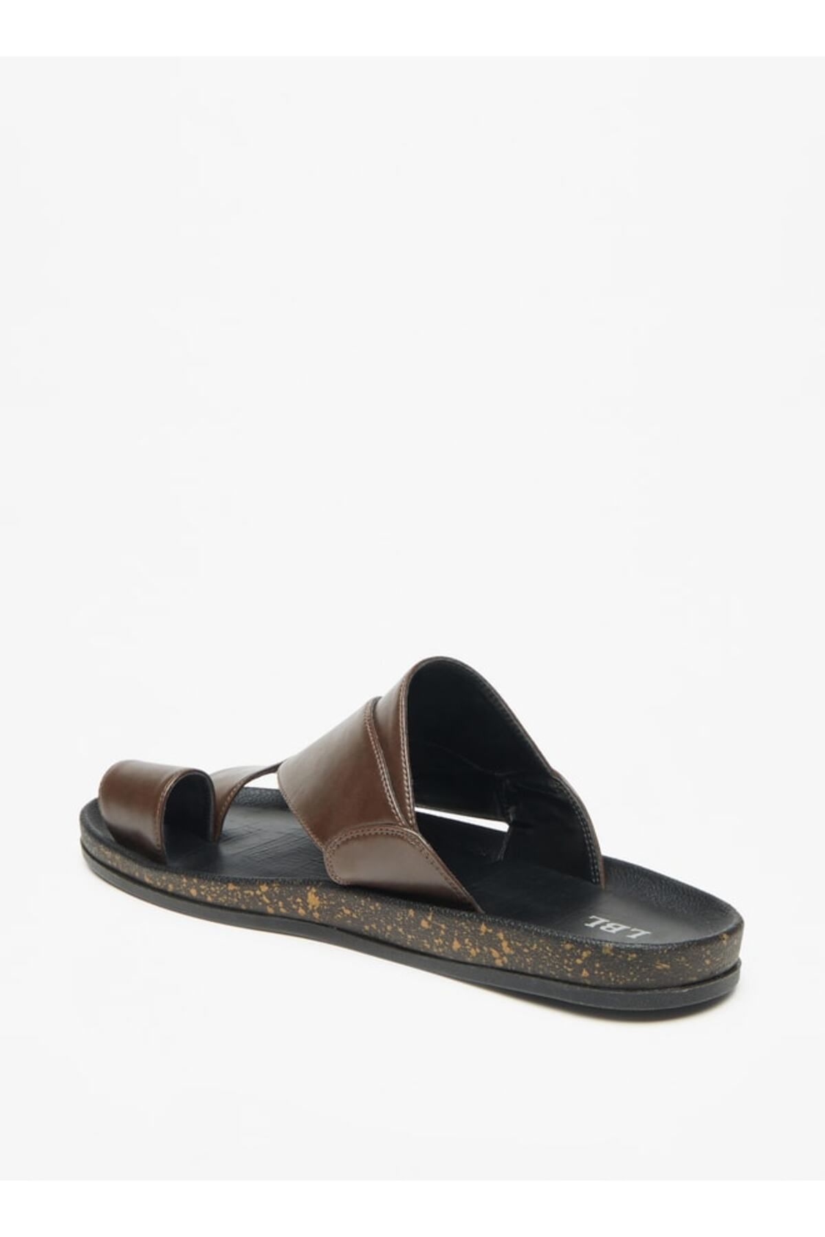 LBL by Shoexpress-Solid Slip-On Arabic Sandals with Toe Loop 3