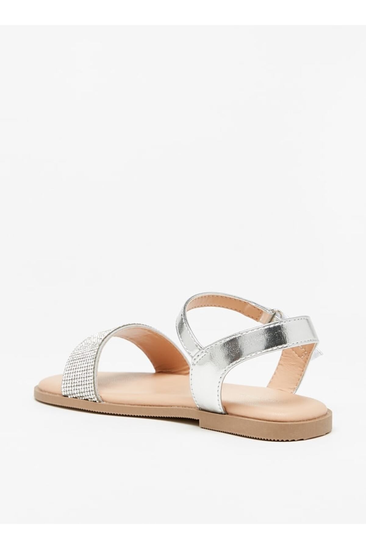 Flora Bella by Shoexpress-Embellished Sandals with Hook and Loop Closure 2