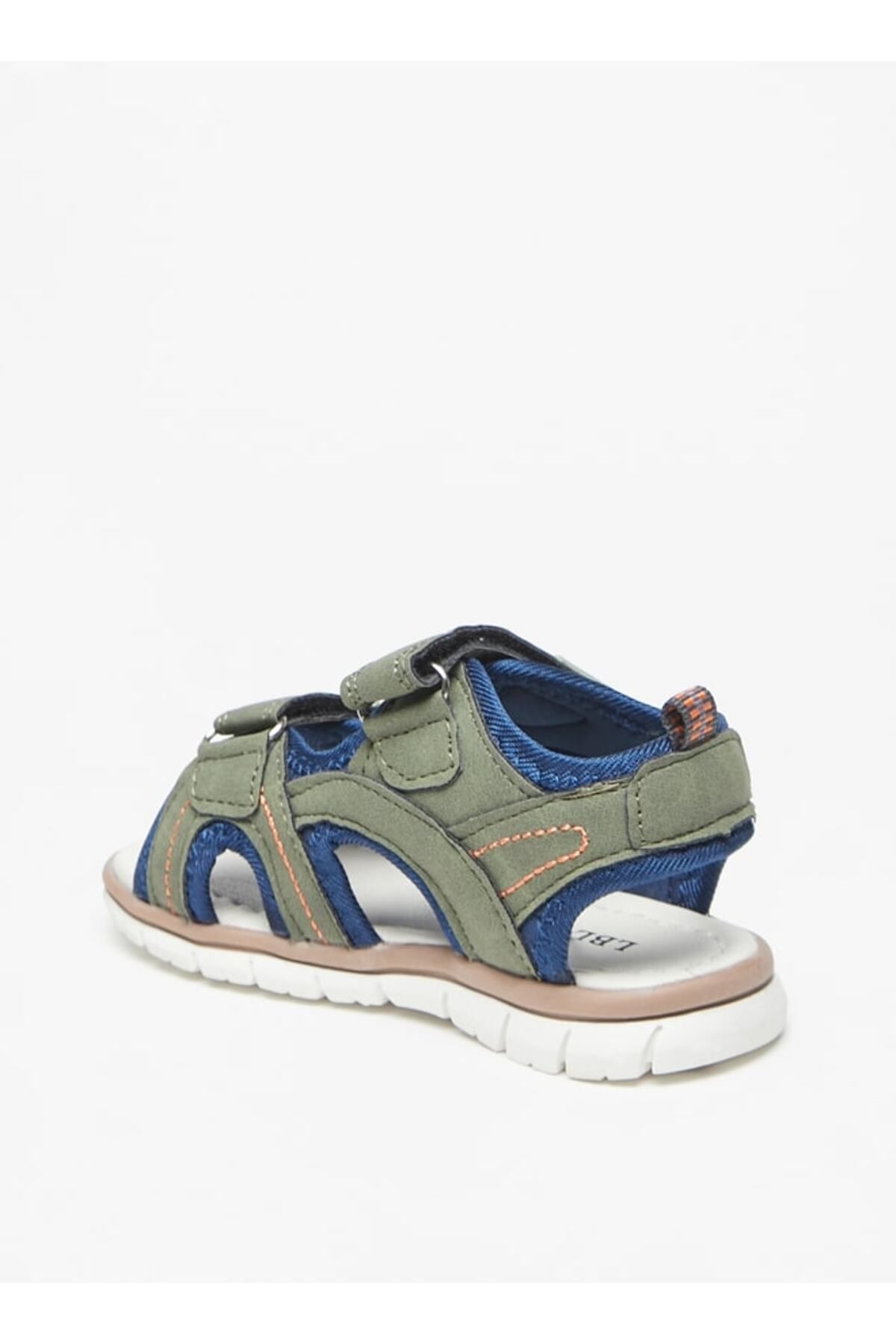 LBL by Shoexpress-Boys' Panelled Sandals with Hook and Loop Closure 2