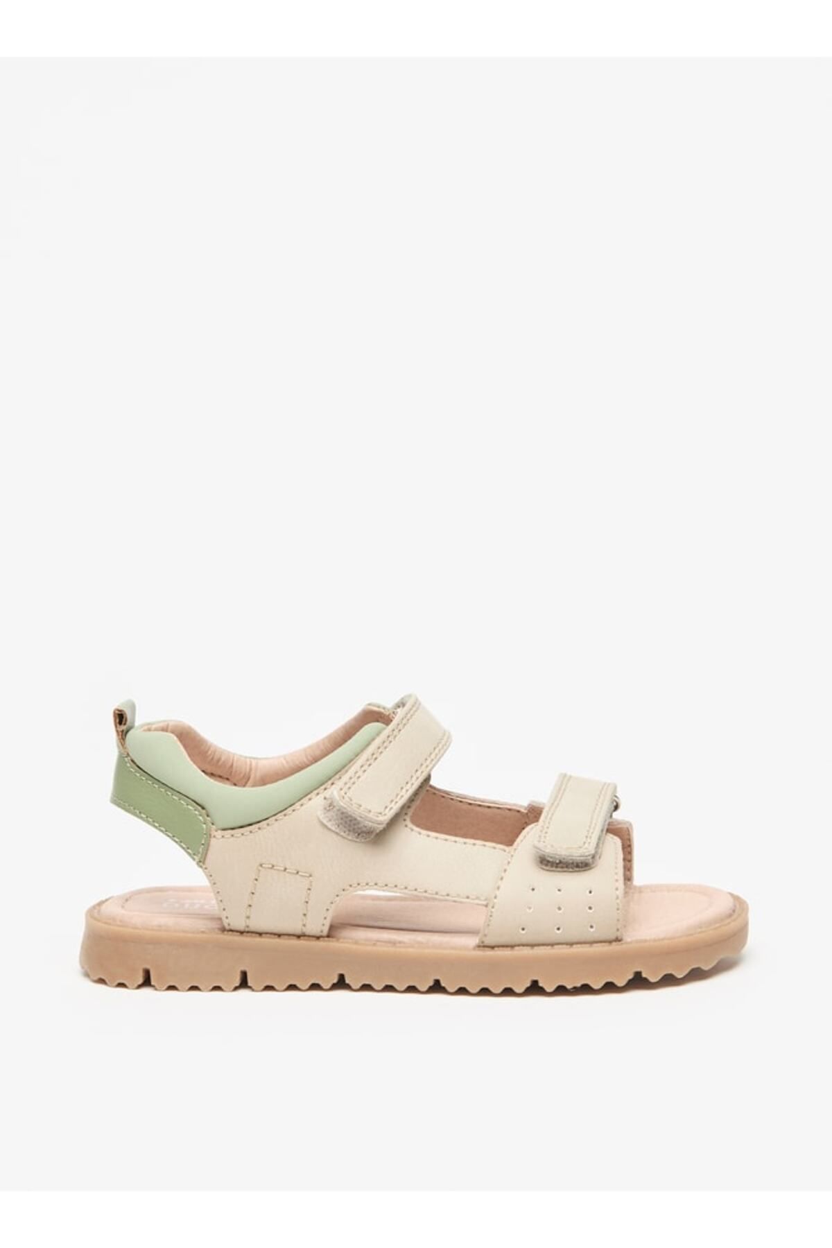Mister Duchini-Panelled Sandals with Hook and Loop Closure 3