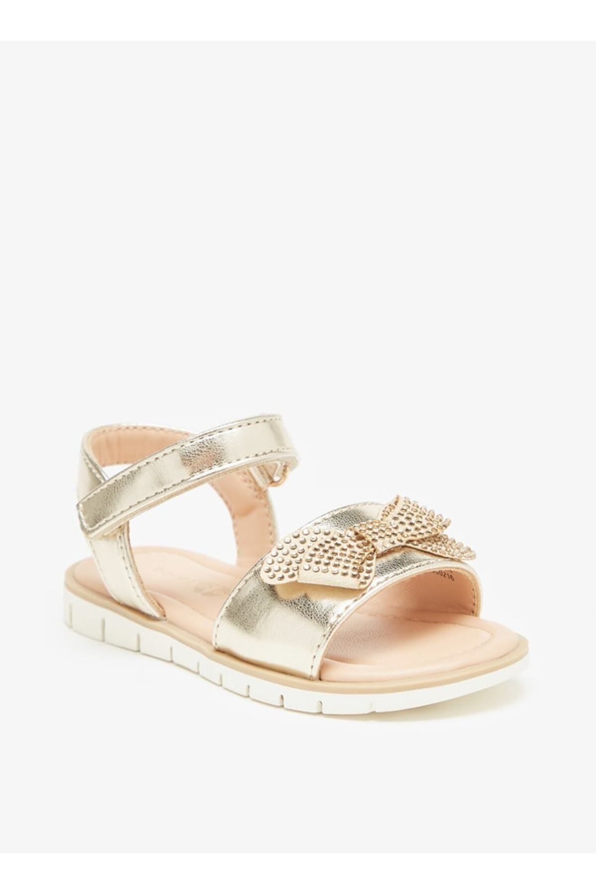 Barefeet-Barefoot Bow Accent Sandals with Hook and Loop Closure 1
