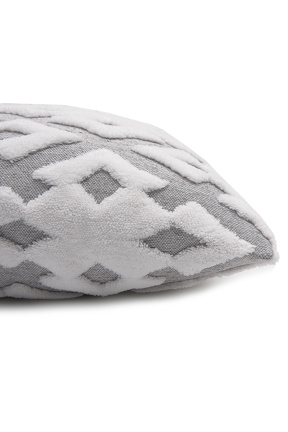 HAMUR-Față de pernă decorativă cu model jacquard cu design special, gri Maldive 2