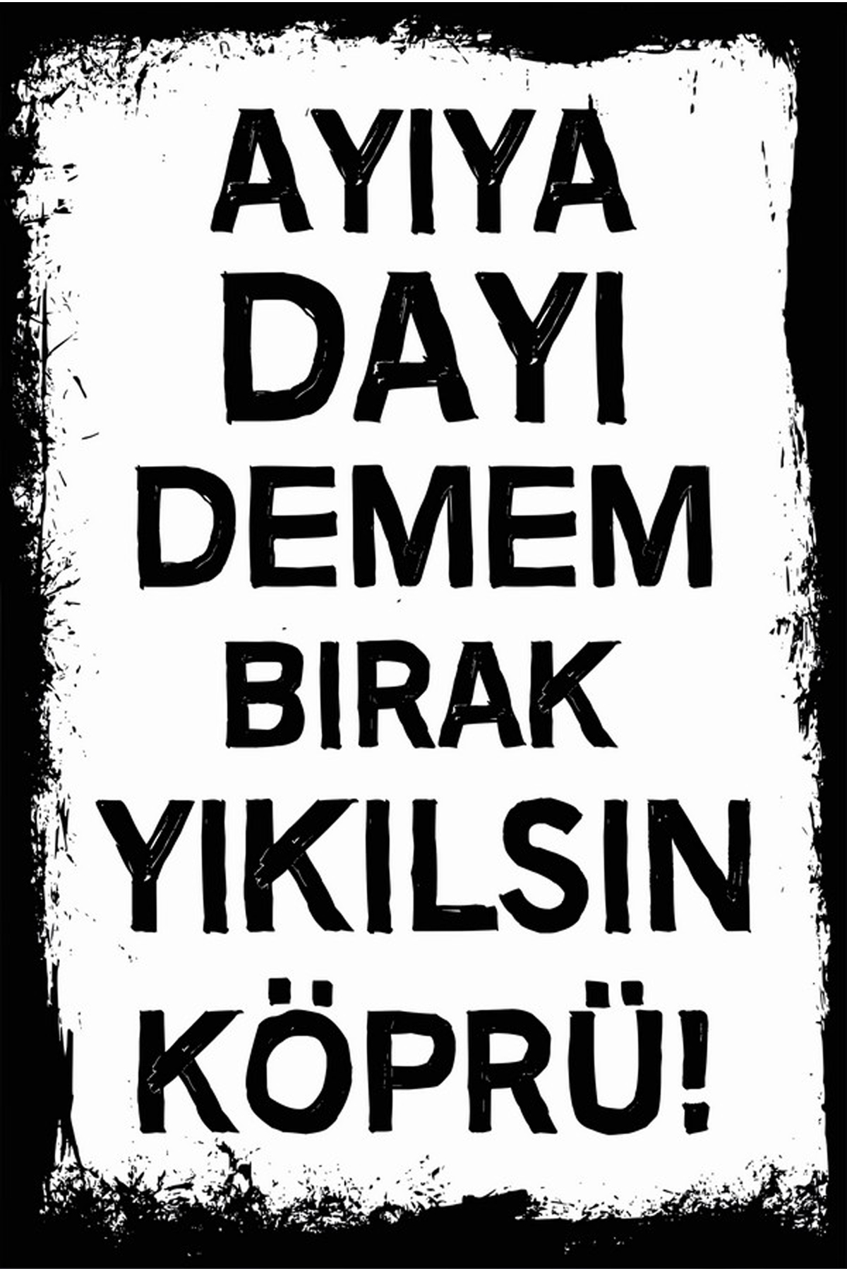 Written Retro Wooden Poster