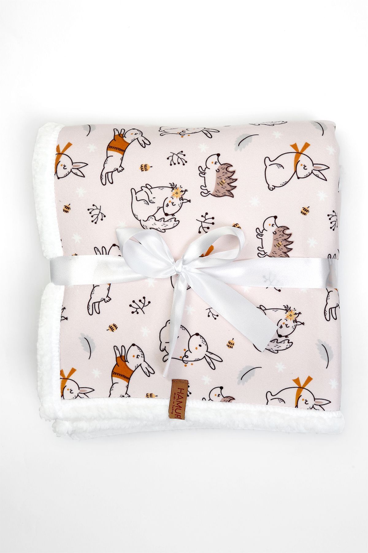 HAMUR-Fluffy Baby Blanket 80x100 Cm Tavs Powder Sheep Hair Blanket 3