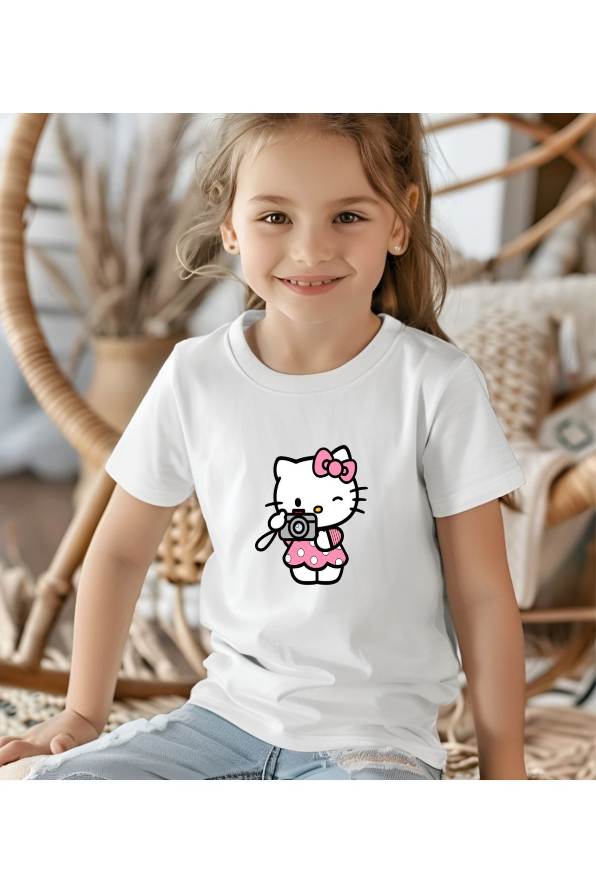 Rebellion K z Cocuk hello Kitty T shirt Fiyat Yorumlar Trendyol