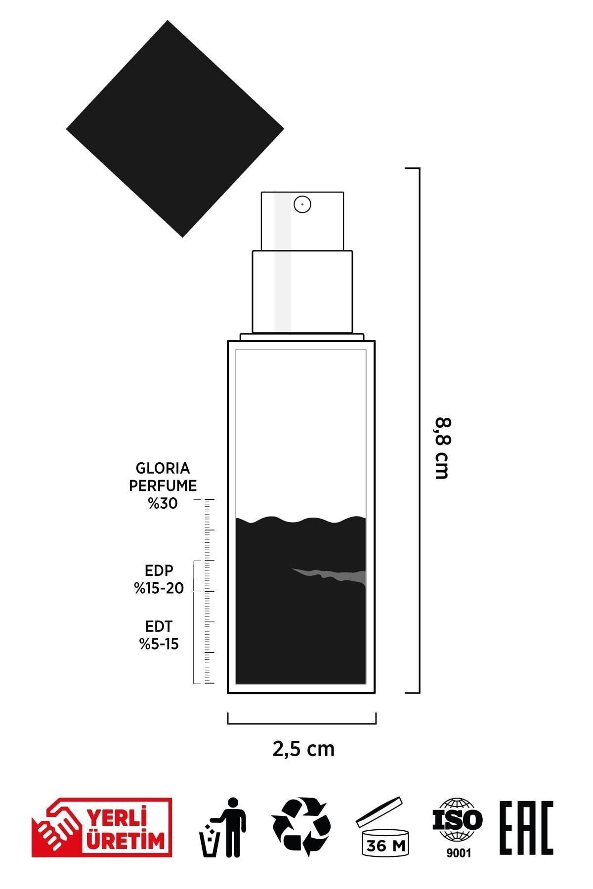 ادکلن زنانه  Gloria Perfume | GLR.07.016 اورجینال - تصویر 3