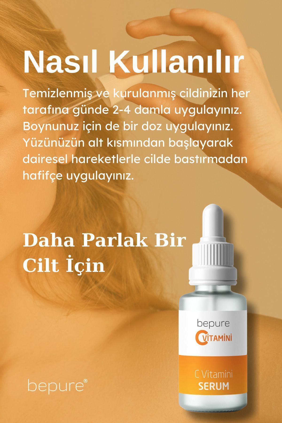 سرم پوست مجموعه مراقبت از 3 ویتامین C کلاژن اسید هیالورونیک Bepure