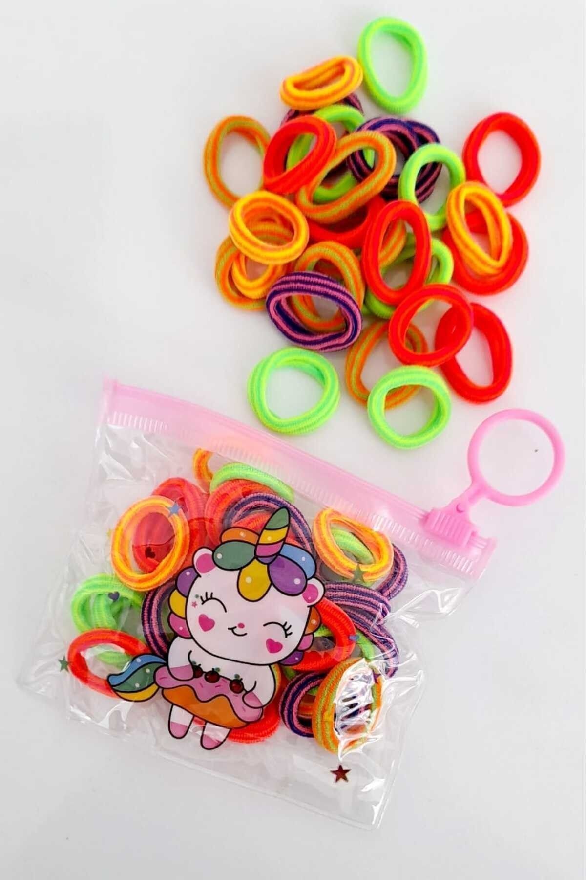 30 Pcs Quality Mini Towel Fabric Knit Rubber Buckle