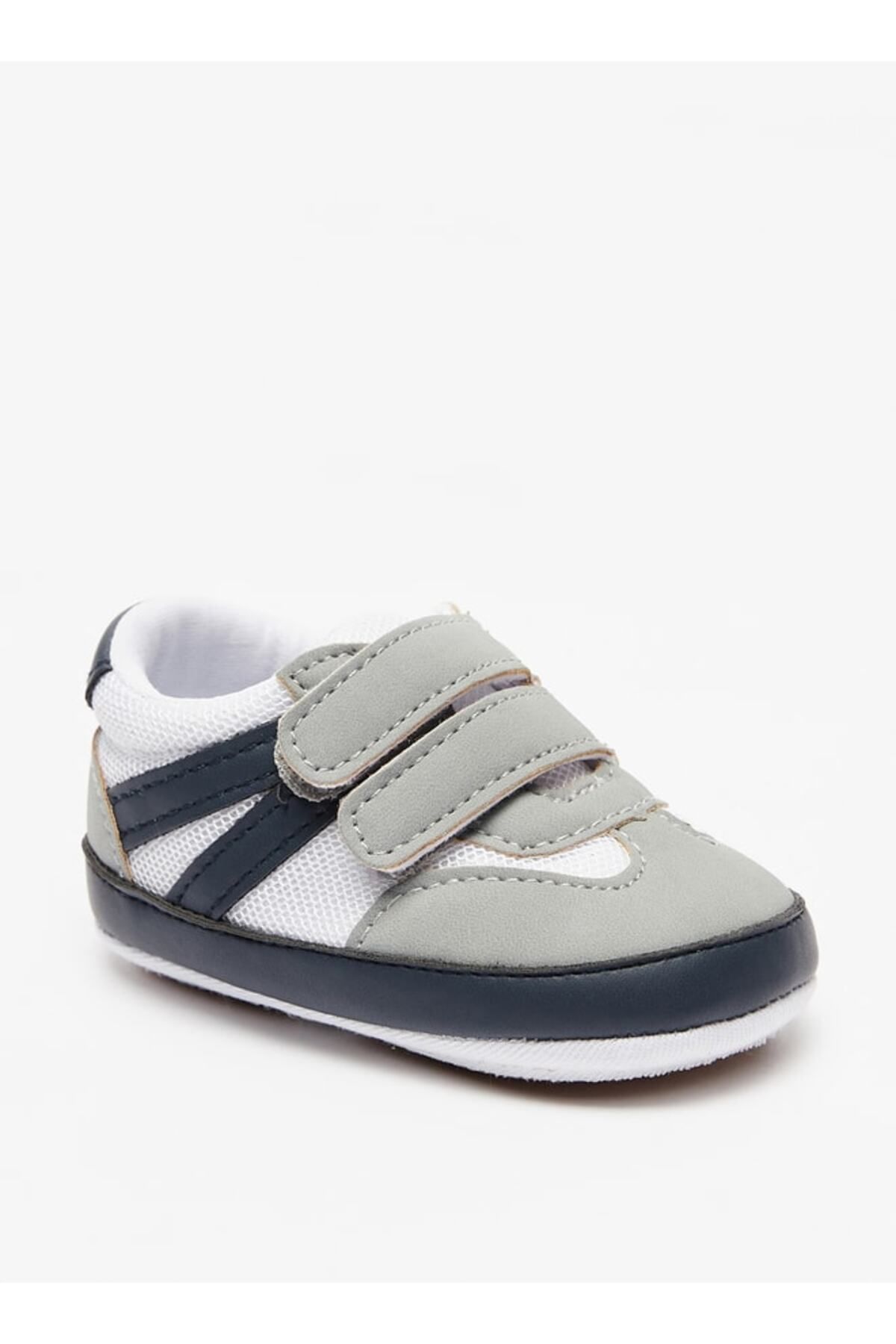 Barefeet-Panel Detail Booties with Hook and Loop Closure 1