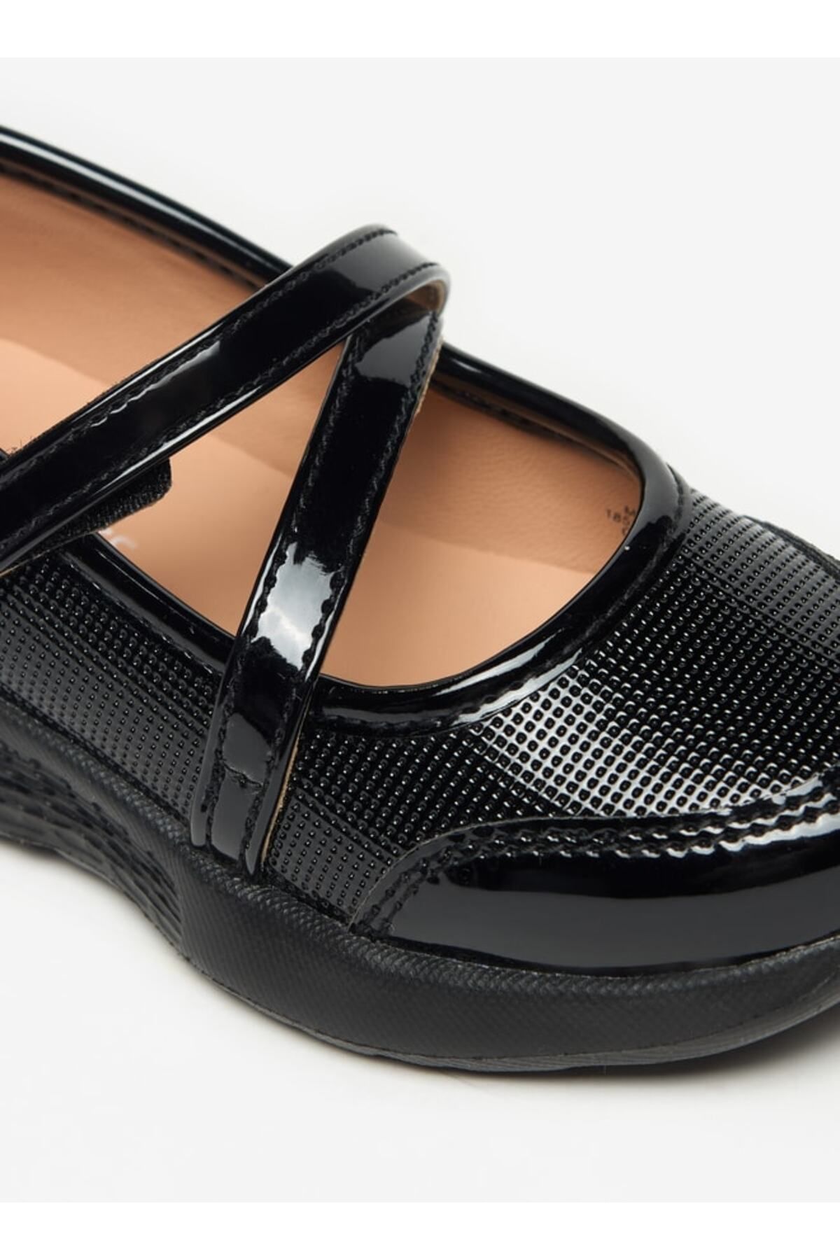 Juniors-Solid Mary Jane School Shoes with Hook and Loop Closure 5