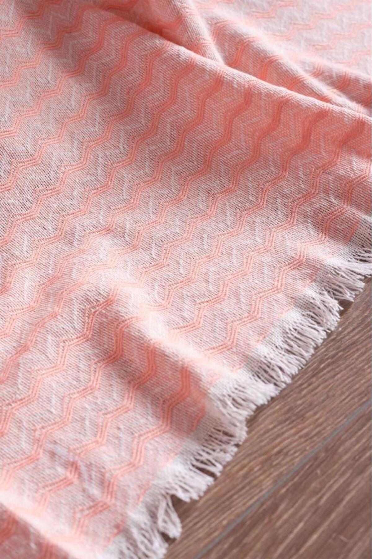 Miabella Home-Pike Double, Summer Pike 100% bumbac, cuvertură de pat dublă, cu ciucuri pe margine, moale 4