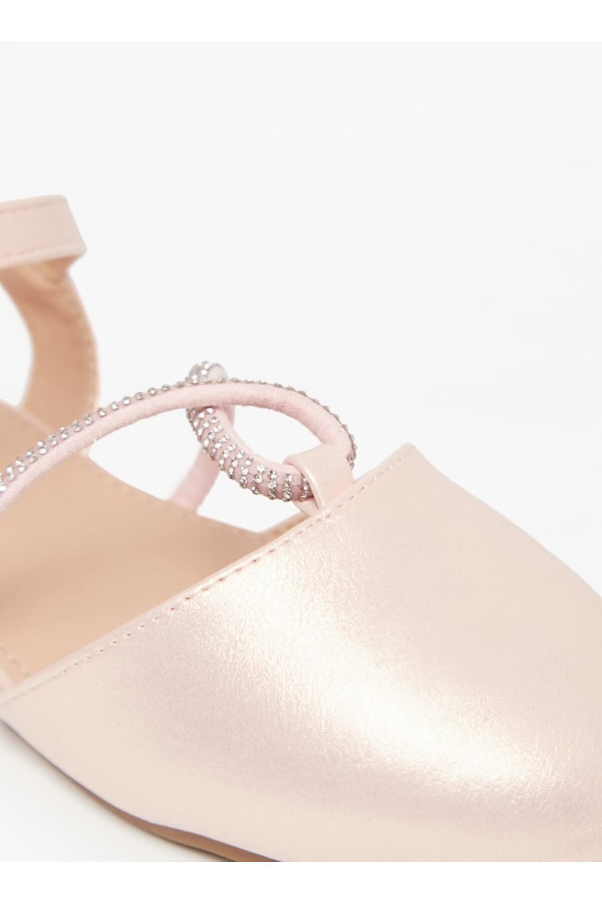 Flora Bella by Shoexpress-Embellished Ballerinas with Hook and Loop Closure 5