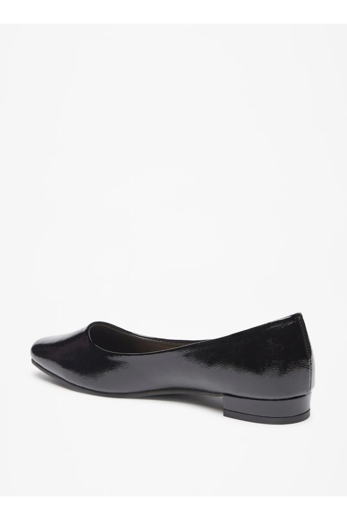 Flora Bella by Shoexpress-Textured Slip-On Ballerina Shoes with Block Heels 2
