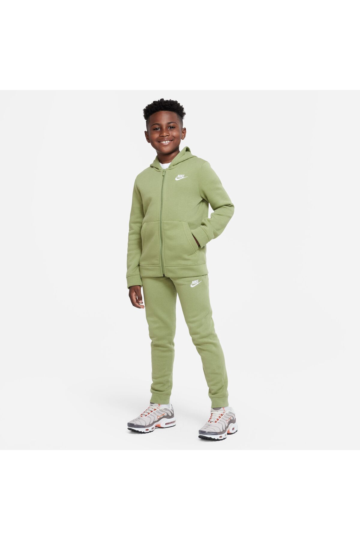 Boys green nike tracksuit 2025