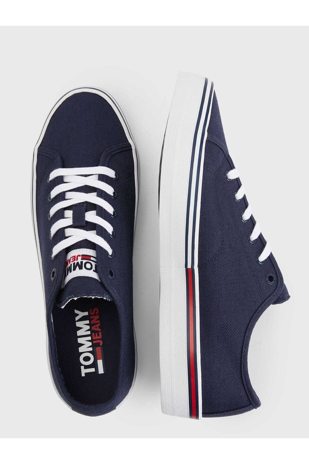 اسنیکر مردانه آبی تامی هیلفیگرTommy Hilfiger | EM0EM00962C87 اورجینال - تصویر 6