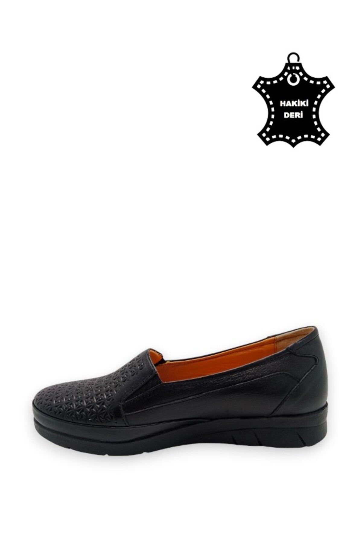 MAGIC SHOES-Černé boty z pravé kůže s plnou ortopedickou vložkou 5