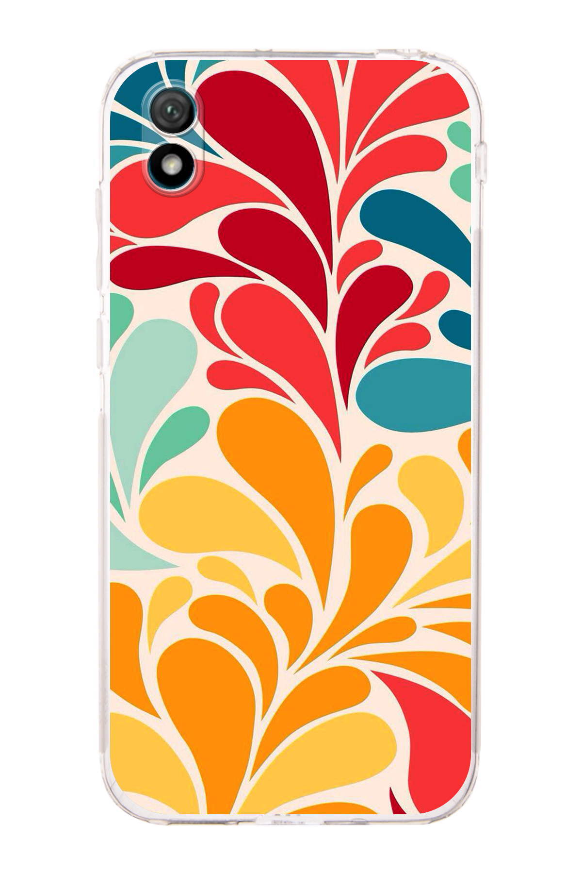 Huawei Y5 2019 ile Uyumlu Retro Color 5 Kamera Korumalı Şeffaf Kılıf