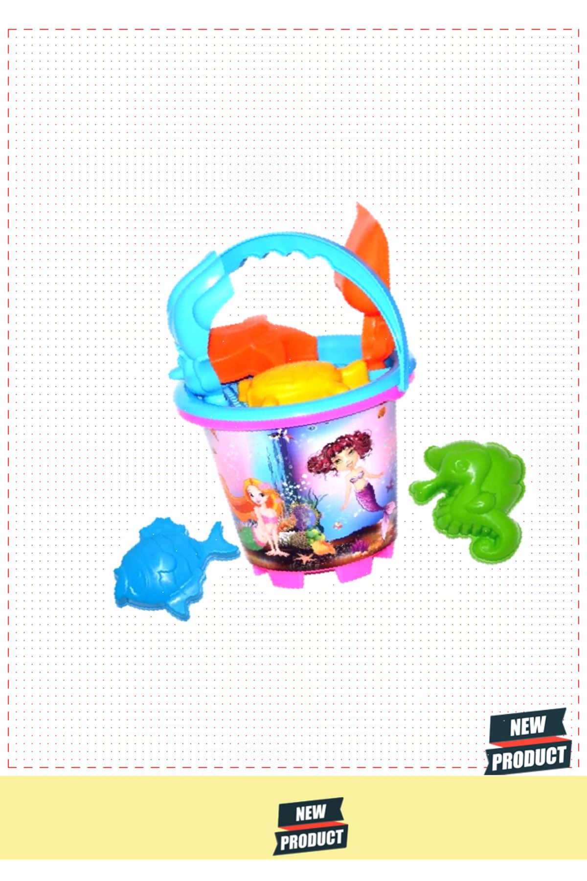 OMZ-5 Liter Girl's Boy's Bucket - Educational Toy with 170 Small Pictures 2