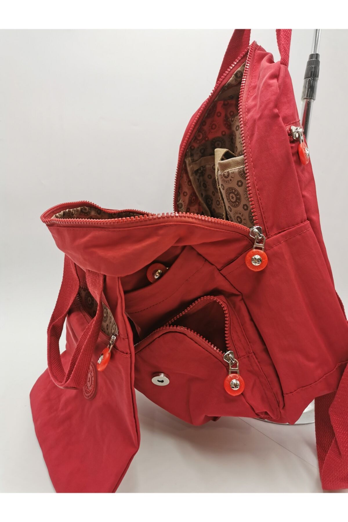 571 Collections Çanta-Red Ultra Light Waterproof Unisex Bag - Two Functions for Back and Hand 6