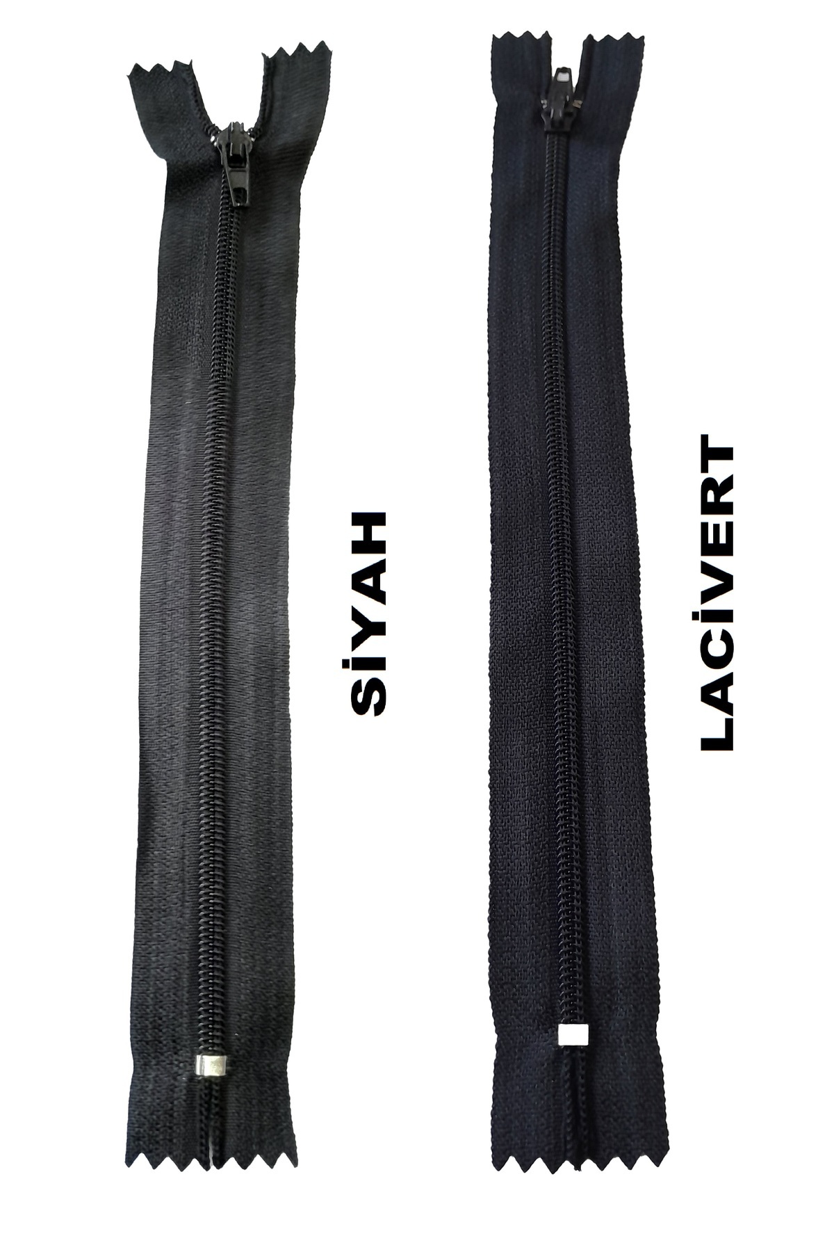18 cm zipper 10 pieces black 10 pieces navy blue pants zipper