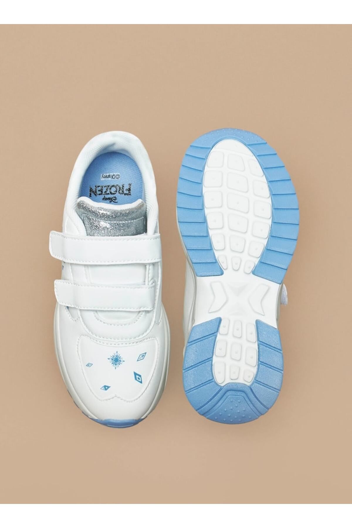 Disney-Frozen Print Sneakers with Hook and Loop Closure 4