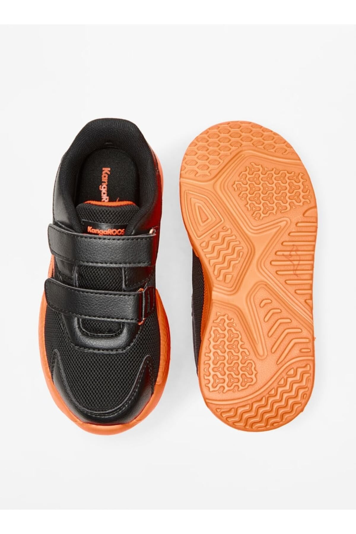 Kangaroos-Boy's Textured Sneakers with Hook and Loop Closure 4