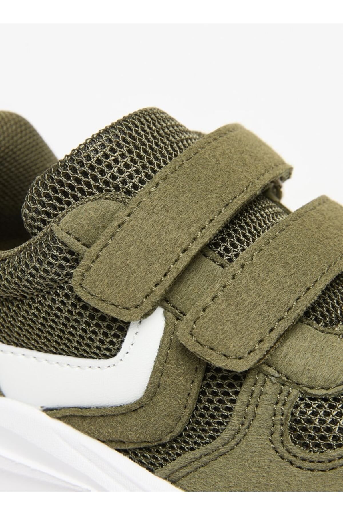 LBL by Shoexpress-Mesh Textured Sneakers with Hook and Loop Closure 5