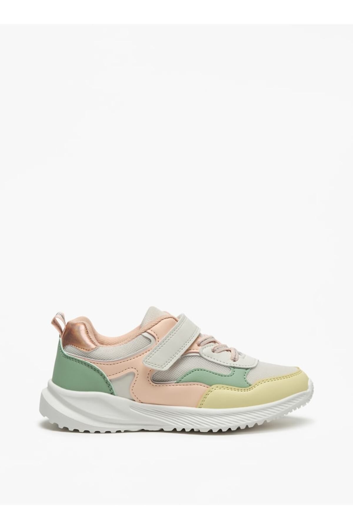 Flora Bella by Shoexpress-Colourblock Sneakers with Hook and Loop Closure 3