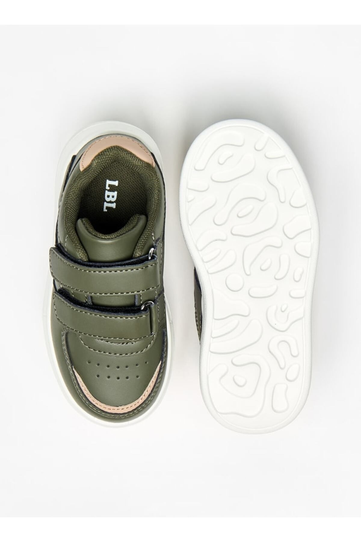 LBL by Shoexpress-Panelled Sneakers with Hook and Loop Closure 4
