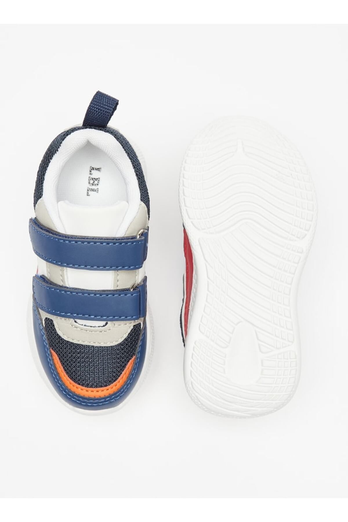 LBL by Shoexpress-Boys' Panelled Sneakers with Hook and Loop Closure 4