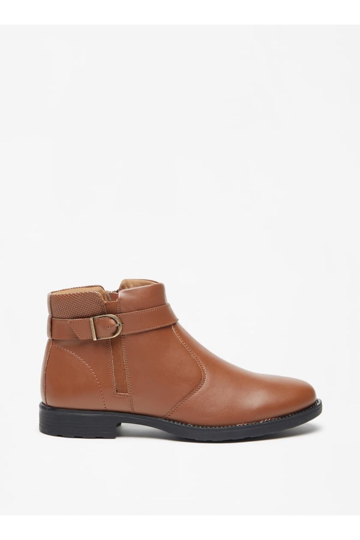 LBL by Shoexpress-Solid Chukka Boots with Zip Closure 3