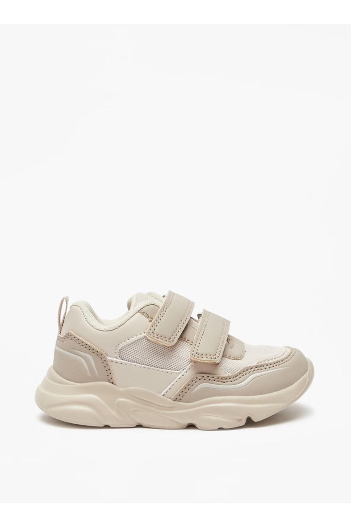 LBL by Shoexpress-Mesh Textured Sneakers with Hook and Loop Closure 3