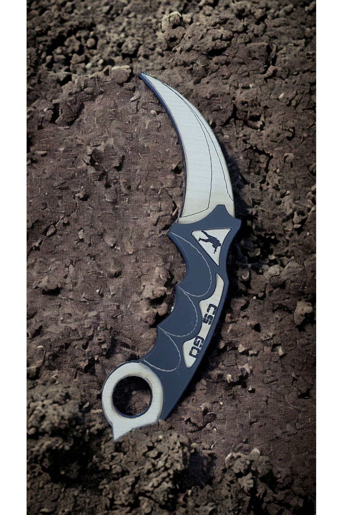 Mu Art Ahşap-Wooden Cs-Go Toy Karambit 4