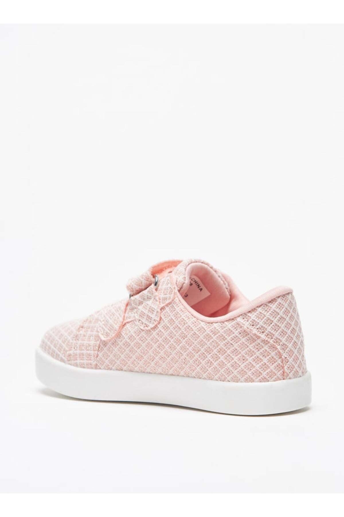 Flora Bella by Shoexpress-Textured Sneakers with Hook and Loop Closure 2