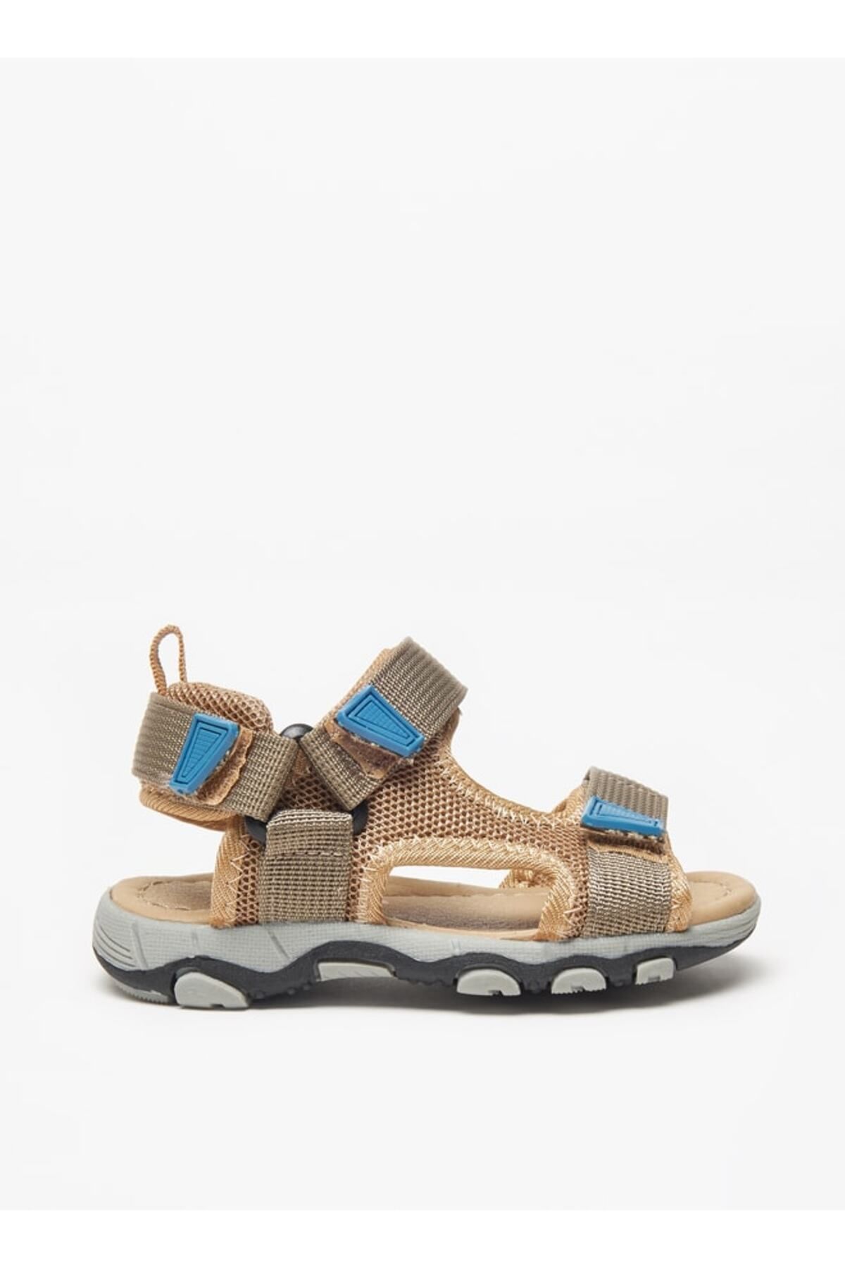 LBL by Shoexpress-Boys' Textured Backstrap Sandals with Hook and Loop Closure 3