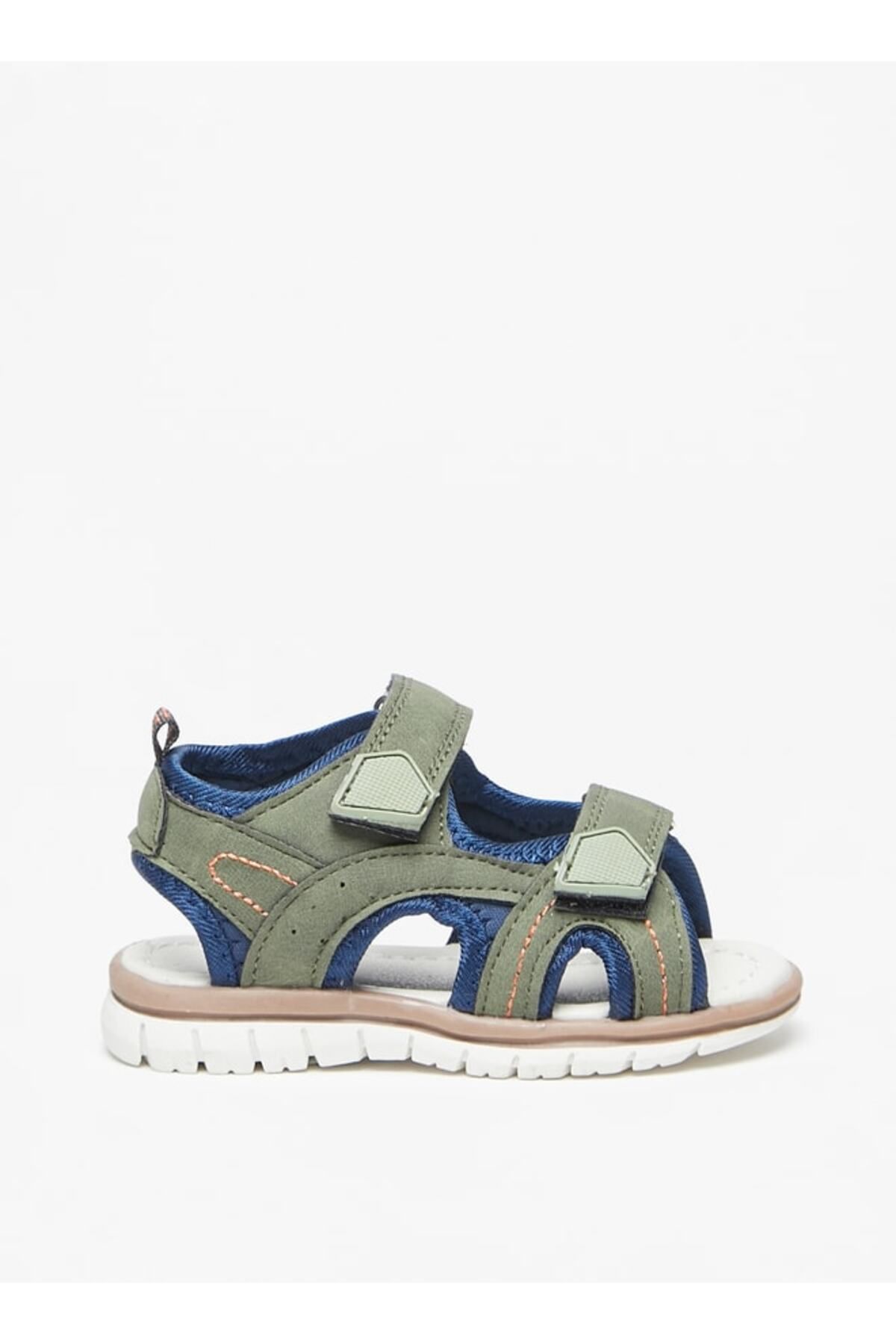 LBL by Shoexpress-Boys' Panelled Sandals with Hook and Loop Closure 3