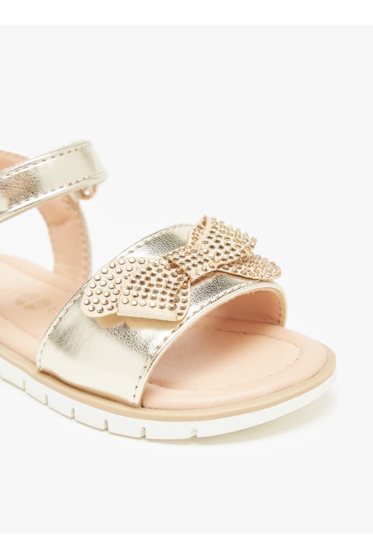 Barefeet-Barefoot Bow Accent Sandals with Hook and Loop Closure 5