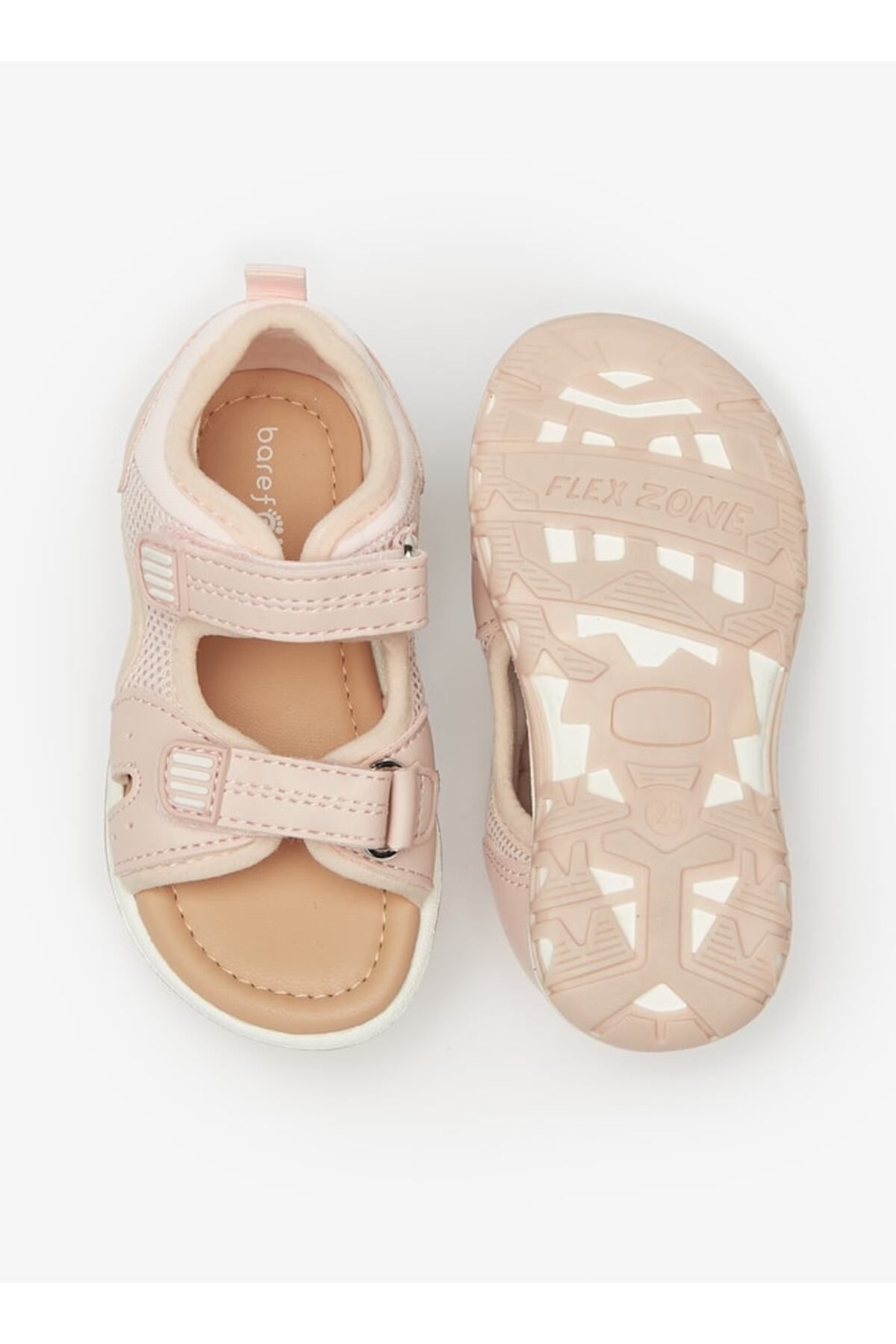 Barefeet-Textured Strap Sandals with Hook and Loop Closure 5