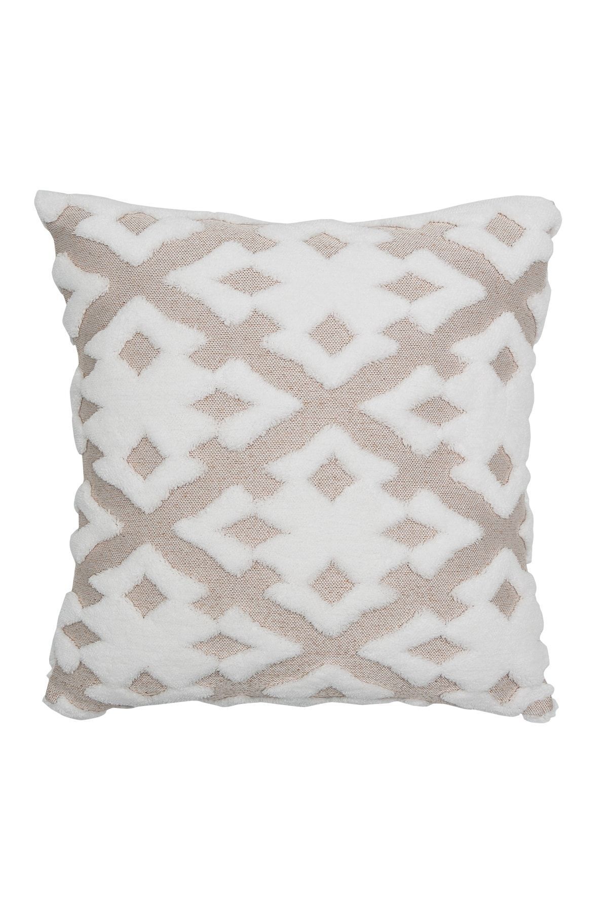 HAMUR-Față de pernă decorativă cu model jacquard cu design special, bej maledish 1