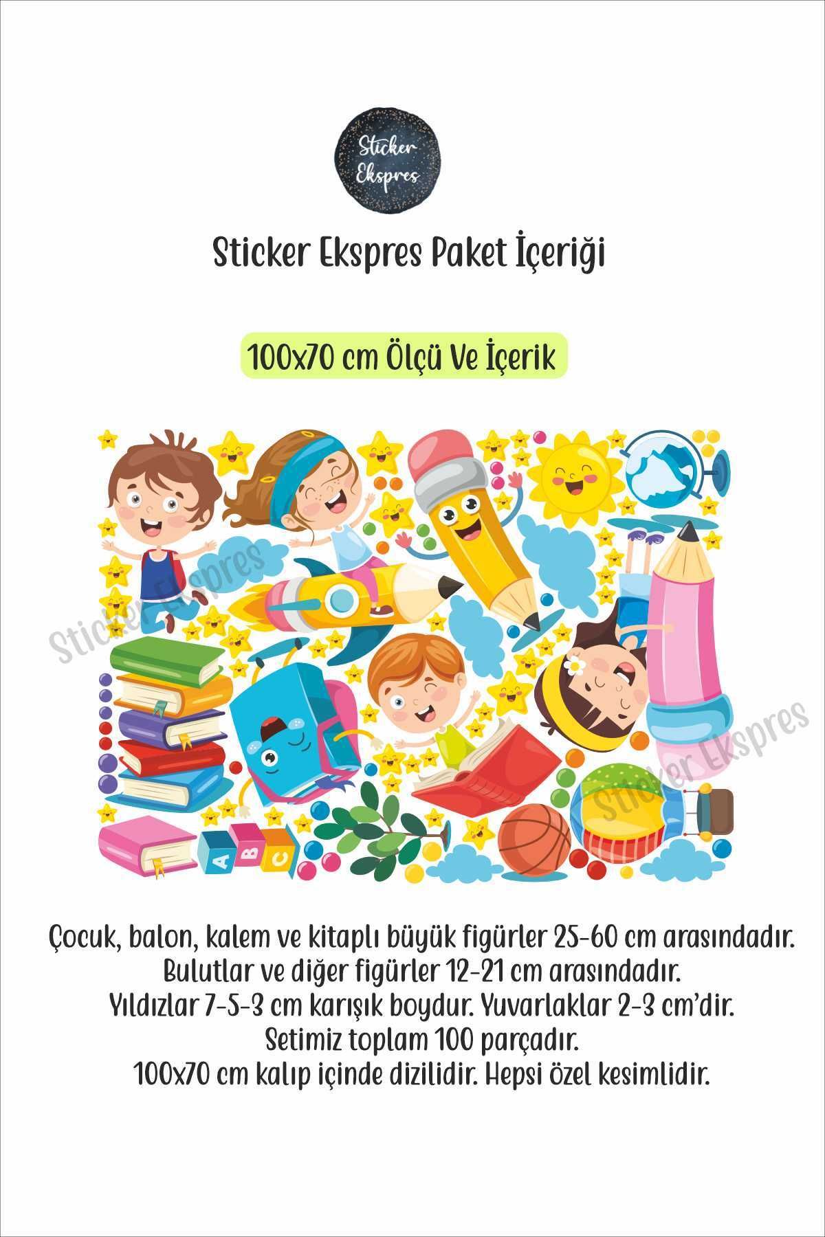 Sticker Ekspres-Σετ μολύβι και παιδικό γυάλινο αυτοκόλλητο για το νηπιαγωγείο και το νηπιαγωγείο 3