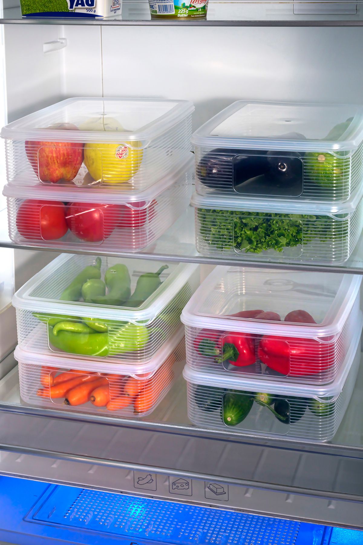 Ecolux-3.5 Lt Transparent Food Storage Set - 4 Large Rectangular Containers 5